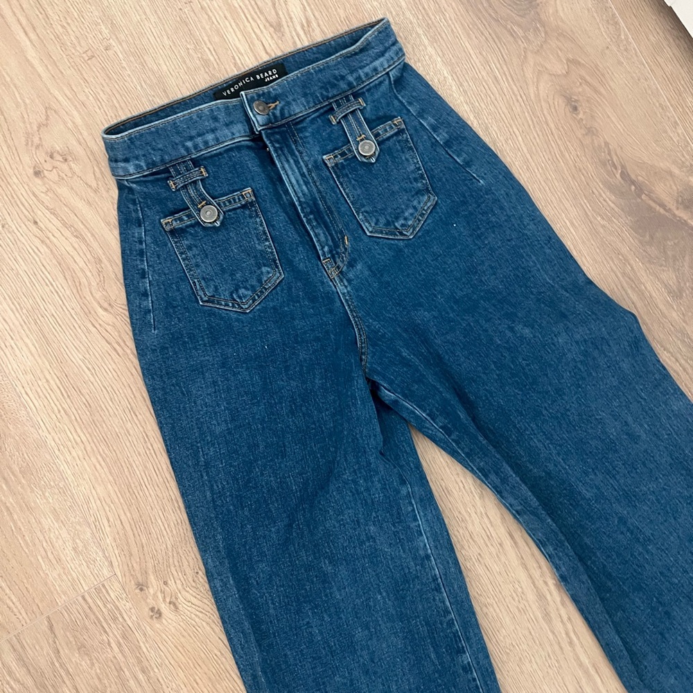 Veronica Beard Jeans Grant Wide Leg - Picture 2 of 7